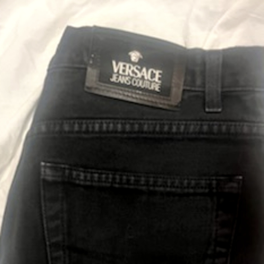 Versace mens straight leg jeans